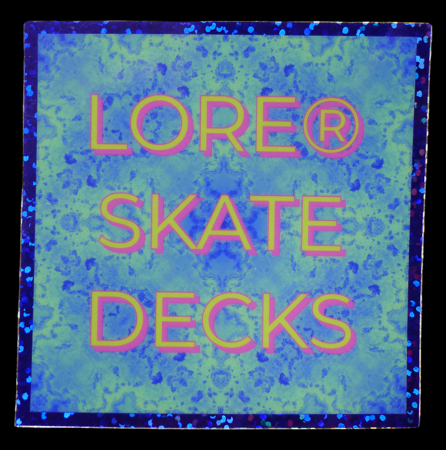 Glitter Lore Skate Decks Logo Sticker